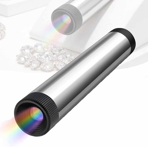 ERICAT Gem Full Spectrum Prism Spectroscope, Handheld Gemological Prism Spectrometer with 8mm Eyepiece and Quick Identification Gemstone, Portable and Compact, for Antique, Jewelers, Fairs in Kuwait