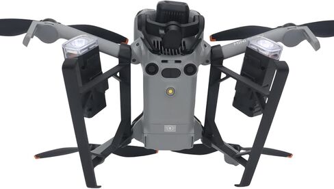 Landing Gear with Night Flight Lights for DJI Mini 5 Pro, Rechargeable Dual-Light Searchlight Elevated Tripod Landing Gear Legs Compatible with DJI Mini 5 Pro Drone Accessories in Saudi Arabia
