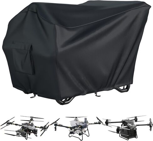 غطاء الطائرة بدون طيار الزراعية، الأبعاد: 56 طول × 40 عرض × 40 ارتفاع متوافق مع طائرات بدون طيار DJI T100، سلسلة FlyCart100، مقاوم للماء لجميع المواسم، يتضمن حقيبة تخزين in Kuwait