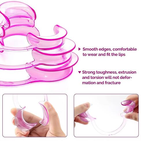 Dental Cheek Retractor, 30-Pack C-Shape Professional Plastic Mouth Opener Retractors for Party, Teeth Whitening and Mouthguard Challenge Game (Blue-30pcs) in Saudi Arabia