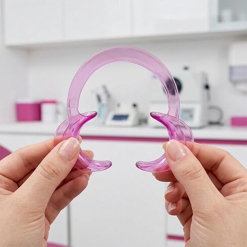 Dental Cheek Retractor, 30-Pack C-Shape Professional Plastic Mouth Opener Retractors for Party, Teeth Whitening and Mouthguard Challenge Game (Blue-30pcs) in Saudi Arabia