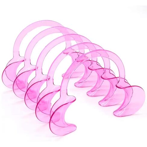 Dental Cheek Retractor, 30-Pack C-Shape Professional Plastic Mouth Opener Retractors for Party, Teeth Whitening and Mouthguard Challenge Game (Blue-30pcs) in Saudi Arabia