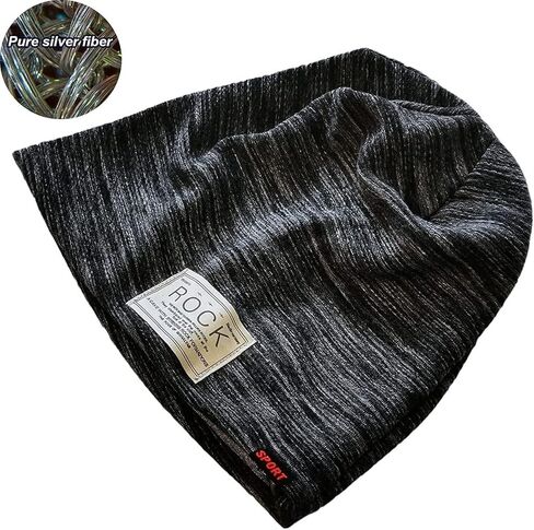 قبعة صغيرة للجنسين للحماية من EMF، قبعات واقية مضادة للإشعاع، قبعة تحجب إشعاع الميكروويف باللون الأسود in Kuwait