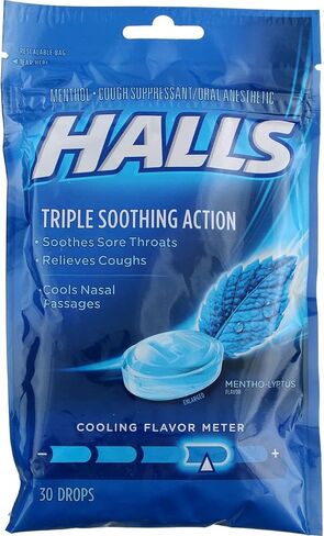 Halls Mentho-Lyptus Drops - 30 ct, Pack of 6 in Saudi Arabia