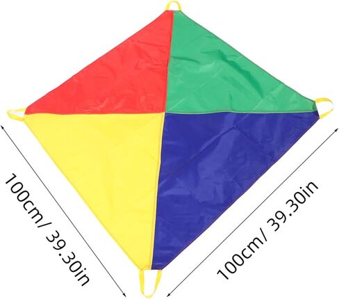 Kisangel Kids Parachute: Outdoor Group Play Rainbow Parachute for Kindergarten - Children Cooperative Team Activity for Sports Meet in Saudi Arabia