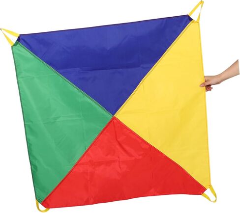 Kisangel Kids Parachute: Outdoor Group Play Rainbow Parachute for Kindergarten - Children Cooperative Team Activity for Sports Meet in Saudi Arabia