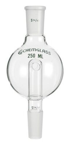 Chemglass CG-1321-04 Series CG-1321 Modified Rotary Evaporator Bump Trap, 250 mL Capacity, 24/40 Top Outer, 14/20 Lower Inner in Kuwait