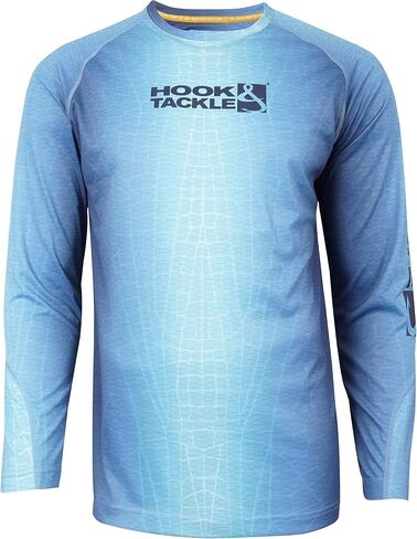 Hook & Tackle® Men's Fractal Skin | Long Sleeve | UV Sun Protection | Performance Fishing Shirt in Kuwait