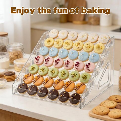 2 حزمة 7 الطبقة كوكي عرض موقف واضح الاكريليك المتدرج الحلوى الوقوف للخبازين البائعين الأطراف الحرفية المعارض أكشاك السوق كوكي عرض موقف لعرض الكعك الحلوى in Kuwait