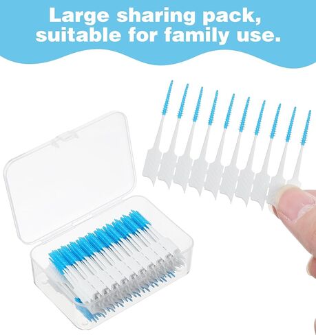 300 Pcs Tooth Picks, Soft Dental Floss Picks for Braces, Dental Tooth Cleaners for Tight Gaps, Flossing & Orthodontic Care in Saudi Arabia