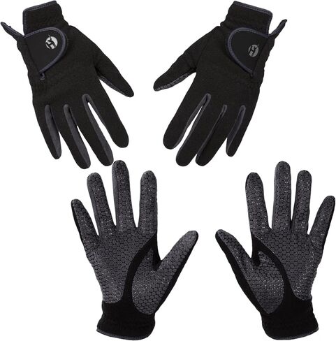 Lasflores Winter Men's Golf Gloves - Washable Thermal Fleece, Left & Right Pair, Non-Slip Palm for Cold Weather Golfing Performance in Saudi Arabia