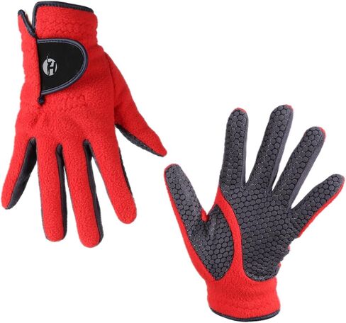 Lasflores Winter Men's Golf Gloves - Washable Thermal Fleece, Left & Right Pair, Non-Slip Palm for Cold Weather Golfing Performance in Saudi Arabia
