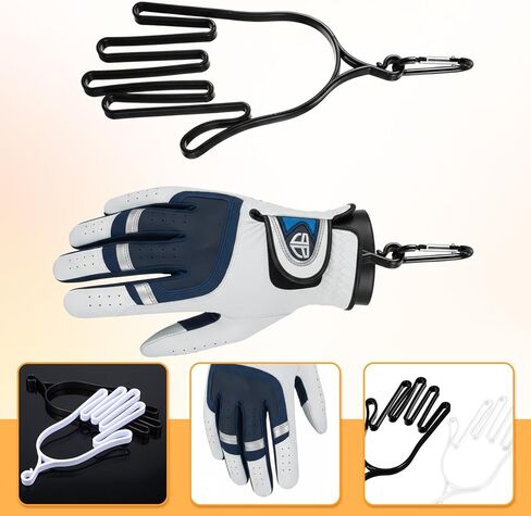 2 Pcs Golf Glove Stretcher Support Frame, Golf Gloves Holder Hanger Keeper Rack Dryer Shaper Tool Holder with Hanger for Gloves Maintenance Accessories Gifts for Men Women Golfer in Saudi Arabia