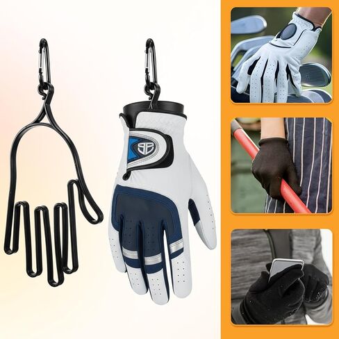 2 Pcs Golf Glove Stretcher Support Frame, Golf Gloves Holder Hanger Keeper Rack Dryer Shaper Tool Holder with Hanger for Gloves Maintenance Accessories Gifts for Men Women Golfer in Saudi Arabia