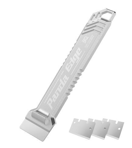 مكشطة طابعة BIQU Panda Edge ثلاثية الأبعاد + مجموعة أدوات شفرات 3 قطع، مكشطة إزالة الطابعة ثلاثية الأبعاد من الفولاذ SK5 متوافقة مع شفرة Bambu-Lab، مكشطة طابعة ثلاثية الأبعاد معدنية بالكامل مع مقبض مريح in Kuwait