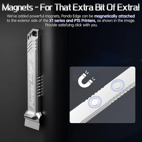 مكشطة طابعة BIQU Panda Edge ثلاثية الأبعاد + مجموعة أدوات شفرات 3 قطع، مكشطة إزالة الطابعة ثلاثية الأبعاد من الفولاذ SK5 متوافقة مع شفرة Bambu-Lab، مكشطة طابعة ثلاثية الأبعاد معدنية بالكامل مع مقبض مريح in Kuwait