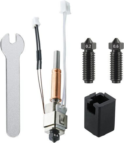 Kobra 3 V2/Kobra 3 Hotend، طقم نهاية ساخنة لرأس الطباعة الطارد مع 5 قطع إضافية من رؤوس الفوهات النحاسية و2 قطعة جورب سيليكون لطابعة ANYCUBIC Kobra 3/Kobra 3 V2 Combo ثلاثية الأبعاد in Saudi Arabia
