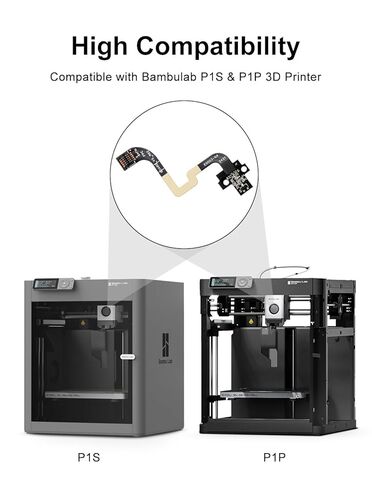 Hall Switch Board Compatible with Bambu-Lab P1S/P1P 3D Printer, 3D Printer Accessories Filament Sensor Replacement with Ribbon FPC Cable for Detecting Presence of Consumables in Extruder in Kuwait