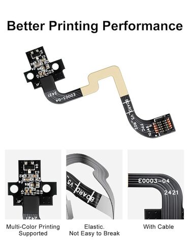 Hall Switch Board Compatible with Bambu-Lab P1S/P1P 3D Printer, 3D Printer Accessories Filament Sensor Replacement with Ribbon FPC Cable for Detecting Presence of Consumables in Extruder in Kuwait