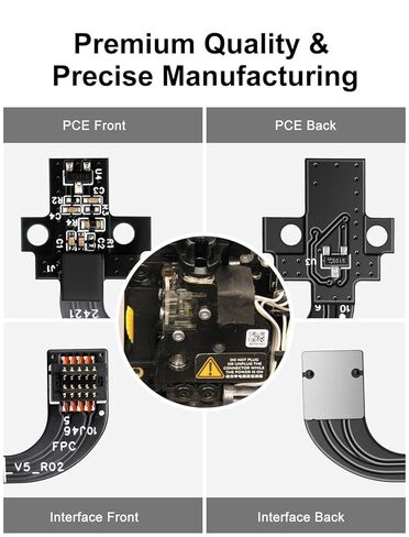 Hall Switch Board Compatible with Bambu-Lab P1S/P1P 3D Printer, 3D Printer Accessories Filament Sensor Replacement with Ribbon FPC Cable for Detecting Presence of Consumables in Extruder in Kuwait