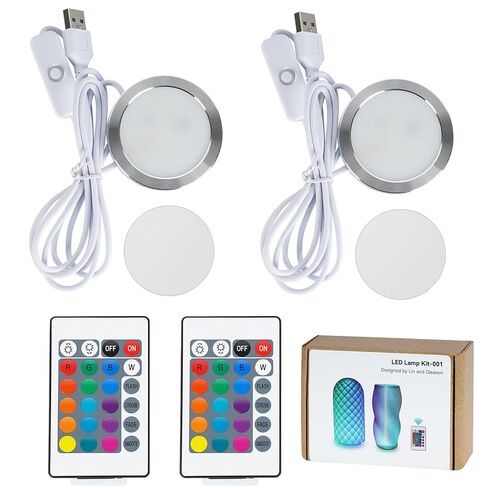 طقم مصابيح LED RGB للتحكم عن بعد لملحقات الطابعة ثلاثية الأبعاد من Bambu Lab - طابعة ثلاثية الأبعاد DIY متعددة الألوان تتضمن زر بطارية Makerworld قطع غيار نماذج الأجهزة 5 فولت تعمل بالطاقة USB (قطعة واحدة) in Saudi Arabia