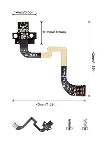 Hall Switch Board Compatible with Bambu-Lab P1S/P1P 3D Printer, 3D Printer Accessories Filament Sensor Replacement with Ribbon FPC Cable for Detecting Presence of Consumables in Extruder in Kuwait