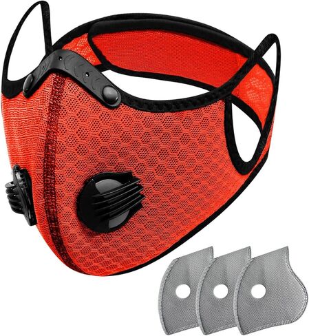 قناع الوجه للغبار من فولير، مضاد للضباب، قناع رياضي رائع للاستخدام في الهواء الطلق، حماية للوجه قابلة لإعادة الاستخدام in Kuwait