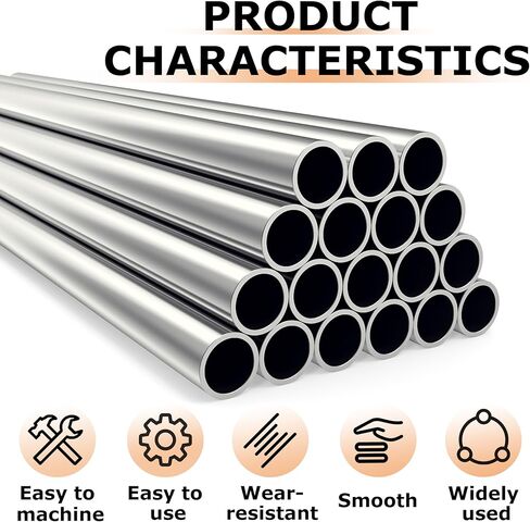 5Pcs 1/8"（3mm）ODx10"(254mm) 304 Stainless Steel Tube，Round Metal Tube Thickened Pipe Wall & Weldable Tubing, for Pipe for Industry, DIY, Furnishing,Decoration,Crafts Model (1/8OD*10", 5) in Saudi Arabia