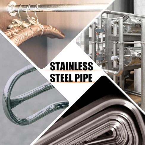 5Pcs 1/8"（3mm）ODx10"(254mm) 304 Stainless Steel Tube，Round Metal Tube Thickened Pipe Wall & Weldable Tubing, for Pipe for Industry, DIY, Furnishing,Decoration,Crafts Model (1/8OD*10", 5) in Saudi Arabia