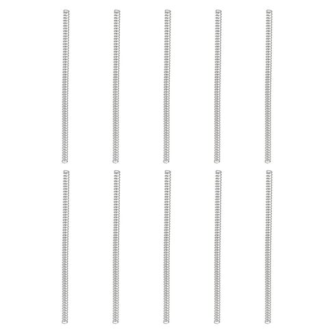 uxcell 10Pcs Compression Springs, 0.3mm Wire Diameter x 2mm OD x 50mm Length 304 Stainless Steel Extension Spring Ballpoint Pen Pressure Springs for Shop Home Repairs, Silver in Saudi Arabia