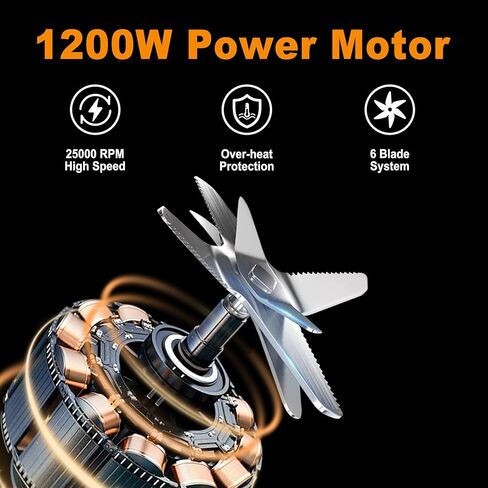 خلاط عصير ، خلاط شخصي 1200 واط للعصائر ، الخلاطات للمطبخ مع 2 26 أوقية خالية من BPA ، مثالية للعصائر ، المشروبات المجمدة ، العصائر والبروتين in Kuwait