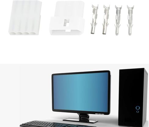 4 أزواج 0.062 بوصة 4 موصلات موليكس للذكور والإناث مع دبابيس لتركيب كابل الكمبيوتر in Kuwait