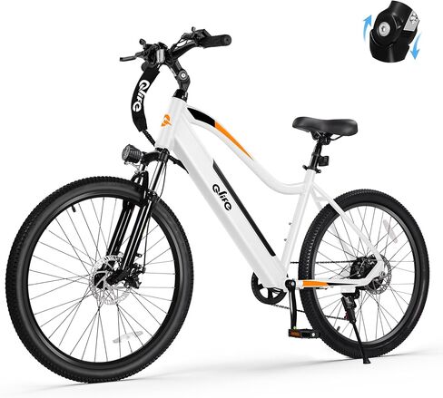 دراجة كهربائية Qlife Cityone للبالغين، 26 بوصة مع إطار 2.1 بوصة، 25 ميلا في الساعة و22 ميلا في الساعة حتى 40 ميلا، بطارية مدمجة قابلة للإزالة، دراجات إلكترونية بمحرك بقدرة 1200 وات و750 وات، دراجة جبلية كهربائية in Kuwait