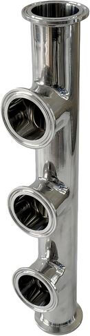 Tri Clamp 1.5 بوصة مشعب من الفولاذ المقاوم للصدأ 304 تركيبات صحية (3 منافذ) in Kuwait