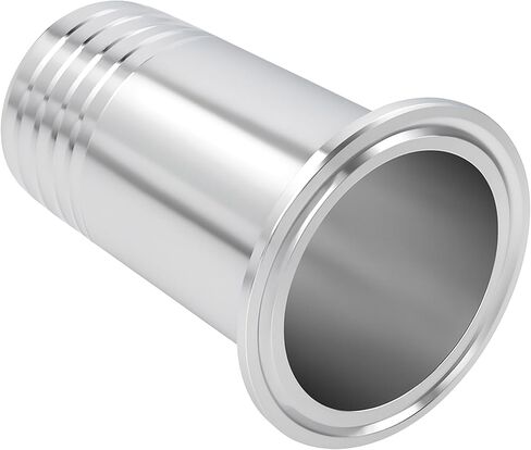 Extended 1.5" Tri Clamp to 1" Hose Barbed Adapter SUS304 Sanitary Barb Fitting 4" Length in Saudi Arabia