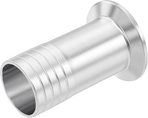 Extended 1.5" Tri Clamp to 1" Hose Barbed Adapter SUS304 Sanitary Barb Fitting 4" Length in Saudi Arabia