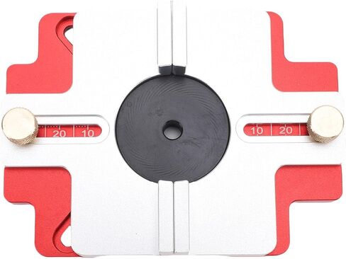 WALFRONT Wood Router Slotting Locator 2 in 1 Aluminum Alloy Base Bracket for Beveling Grooving Curve Cutting with Adjustable Depth and Clear Scale in Saudi Arabia