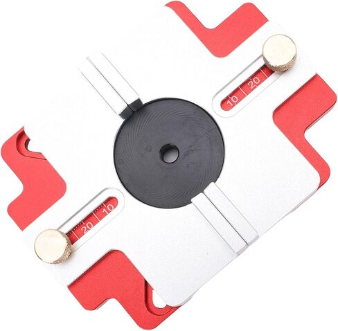 WALFRONT Wood Router Slotting Locator 2 in 1 Aluminum Alloy Base Bracket for Beveling Grooving Curve Cutting with Adjustable Depth and Clear Scale in Saudi Arabia