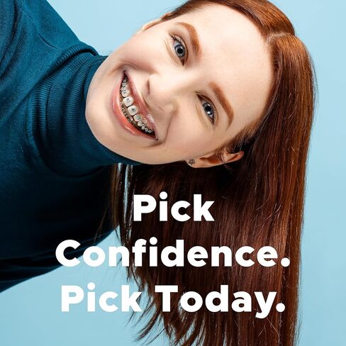 Piico Orthodontic Flosser, Floss Picks Designed for Braces, Unbreakable, Shred-Resistant, Resealable-50 Count in Kuwait