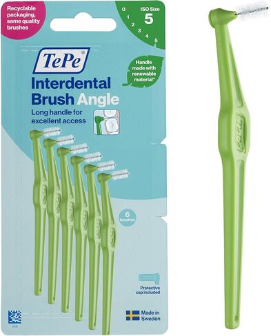 فرشاة تيبي أنجل 0.45 مم ISO 1 بين الأسنان برتقالية (عبوة من 6 قطع) in Kuwait