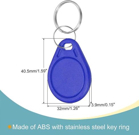 RFID Key Fobs UID 13.56MHz علامة رمزية ذكية قابلة لإعادة الكتابة IC (أزرق - 50 قطعة) in Saudi Arabia