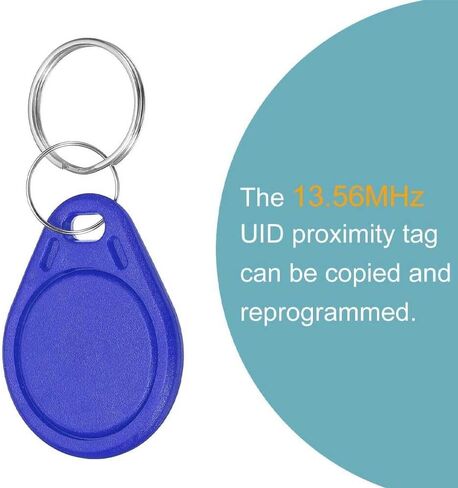 RFID Key Fobs UID 13.56MHz علامة رمزية ذكية قابلة لإعادة الكتابة IC (أزرق - 50 قطعة) in Saudi Arabia