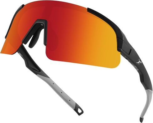 نظارات شمسية من BangLong لركوب الدراجات للرجال والنساء، نظارات شمسية رياضية مع عدستين قابلتين للتبديل للجري وصيد البيسبول in Kuwait