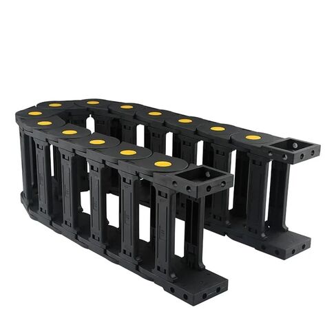 Cable Drag Chain Wire Carrier 45 * 50 60 75 100 125 150 175 200 Transmission 1000mm End Connectors for Router Machine Cable(100mm,45x60mm,Enclosed Type Open) in Kuwait