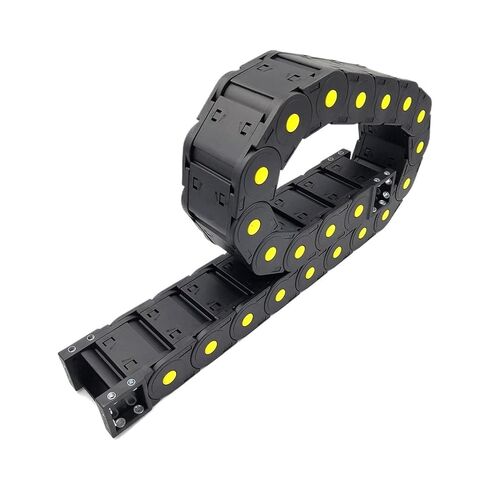 1 متر 25 سلسلة سلك حامل كابل سحب سلسلة معدات حماية الخزانات المغلقة افتتاح ثنائي (الحجم الداخلي 25X38mm، R150) in Kuwait