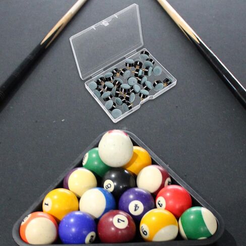 30 قطعة من Grevosea أطراف عصا البلياردو، حلقات نايلون 12/13 مم، استبدال لولبي لعصي البلياردو، نصائح بديلة لعصي البلياردو للسنوكر وإشارات حمامات السباحة in Kuwait