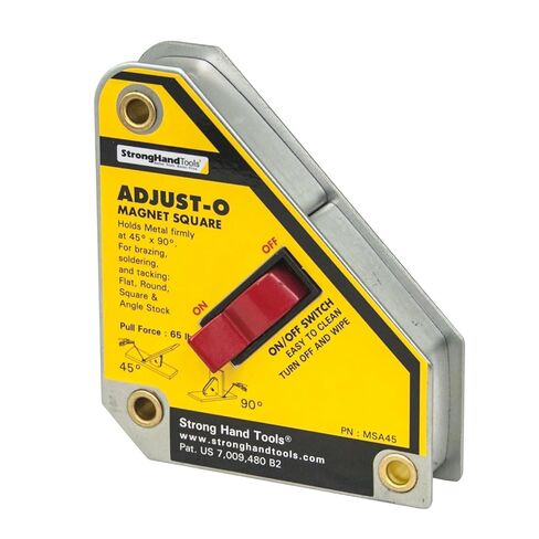 Strong Hand Tools - MSA45 - Valtra Adjust-O Strong Hand Tools 4 3/8 X 3 3/4 X 1 Steel Magnetic Square in Kuwait