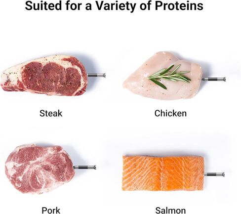 ميزان حرارة اللحوم اللاسلكي الذكي بتقنية البلوتوث من ThermoMaven، إشارة وثبات معززة 10X Sub-1G، قاعدة عرض مستقلة، دقة معتمدة ±0.5 درجة فهرنهايت، نطاق واي فاي غير محدود للشواء والفرن والمدخن والشواية in Kuwait