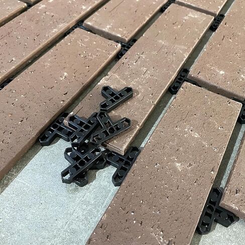 Professional Paving Spacer 100 Pcs 3/8 Inch Plastic Brick Spacers - Heavy Duty Tile Leveling Spacers for Pavers, Concrete Blocks, and Landscaping Projects T shape Clips (Black) in Saudi Arabia