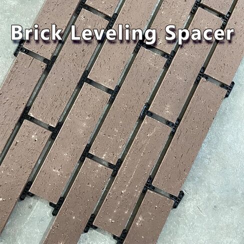 Professional Paving Spacer 100 Pcs 3/8 Inch Plastic Brick Spacers - Heavy Duty Tile Leveling Spacers for Pavers, Concrete Blocks, and Landscaping Projects T shape Clips (Black) in Saudi Arabia